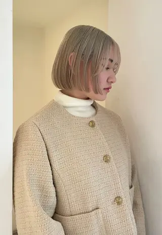 ショート カラー chiharu ボブ/レイヤーのヘアスタイル