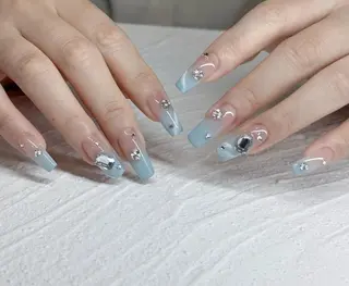 ネイル By moonネイル 🌷ワンホン/韓国風のネイルデザイン