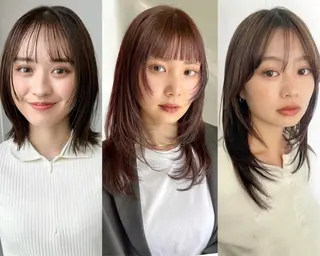 カラー Koyuki /透明カラー/ボブのヘアスタイル