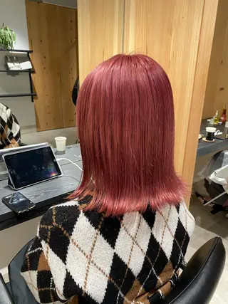ミディアム カラー stylist トモヤのヘアスタイル