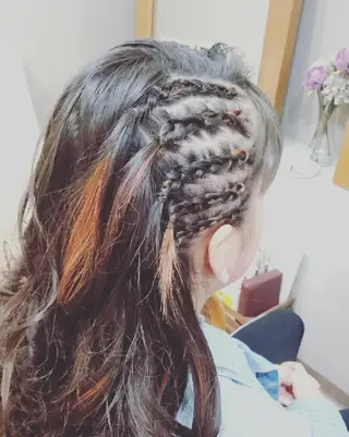 ロング ヘアアレンジ hair&eye AMANDAのマツエク・マツパデザイン