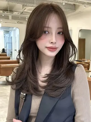 セミロング 🎀透明感カラー/ yuka🎀のヘアスタイル