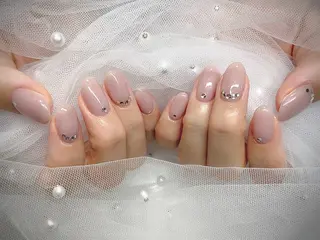 ネイル I-nailロング /ワンホン/キラキラのネイルデザイン