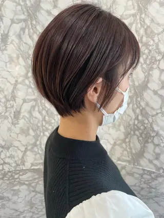 ショート 片山千晴✨ツヤ髪カラ ー✨レイヤーカット✨のヘアスタイル