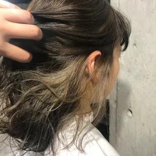 ミディアム カラー ヘアアレンジ 美髪矯正/透明感カラ ー🫧YUUKI🫧のヘアスタイル