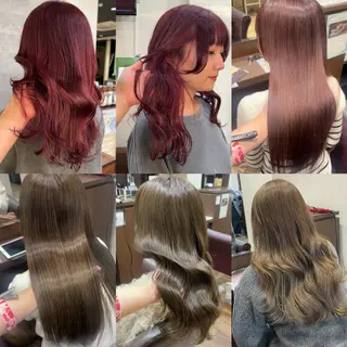 カラー 譜久島 かりんのヘアスタイル