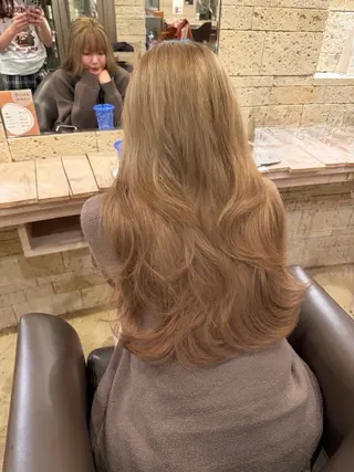 ロング カラー 艶カラー/メンズ パーマ/伊藤愛麻のヘアスタイル