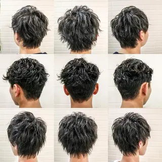 ショート カラー パーマ メンズ 看板犬がお出迎え◎ 初めてでも安心◎のヘアスタイル