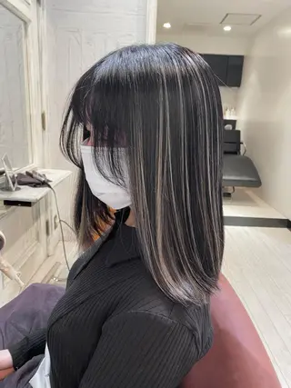 セミロング カラー ブリーチ koheiのヘアスタイル