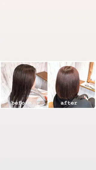 ミディアム カラー 中村 優志のヘアスタイル