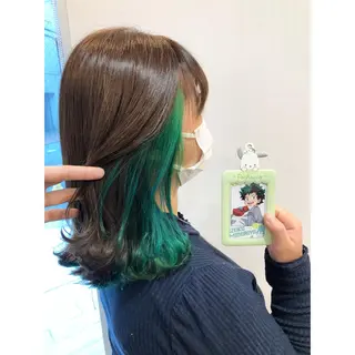 ミディアム カラー 推しカラー✨ オタク美容師ユウカのヘアスタイル