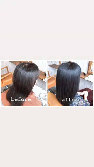 セミロング カラー 中村 優志のヘアスタイル