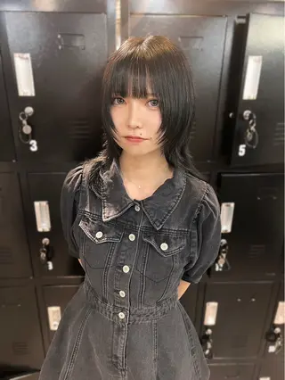 ミディアム 🐺ウルフの神🐺 /カラー/けいすけのヘアスタイル