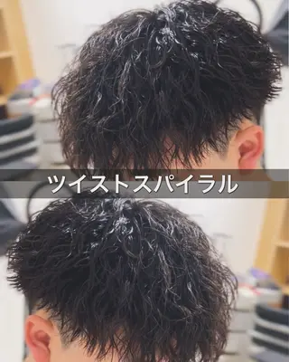パーマ メンズ 心斎橋メンズサロン リベルテグリットのヘアスタイル