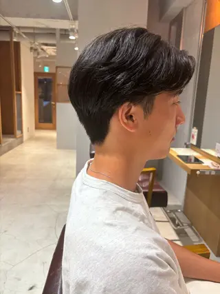 メンズ mei|顔まわり ×透明感カラーのヘアスタイル