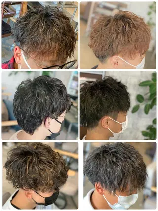 ショート メンズスタイル バレイヤージュ　齋藤のヘアスタイル