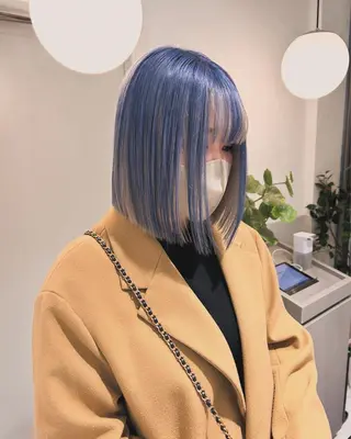 ミディアム カラー 薄田 珠美のヘアスタイル