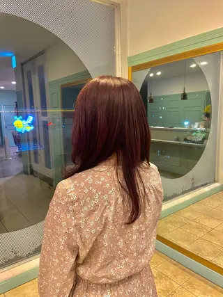 ロング カラー yoshino /ナチュラル縮毛のヘアスタイル