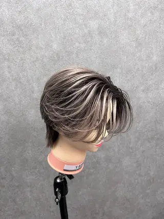 ショート カラー パーマ メンズ メンズ特化 👑YUTAのヘアスタイル