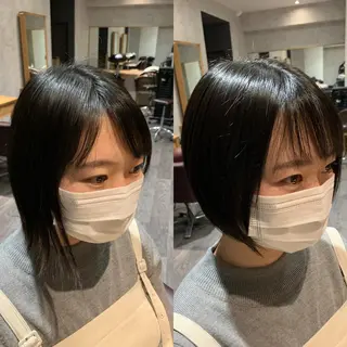 ショート 中川歩 髪質改善 ツヤカラー【横浜】のヘアスタイル