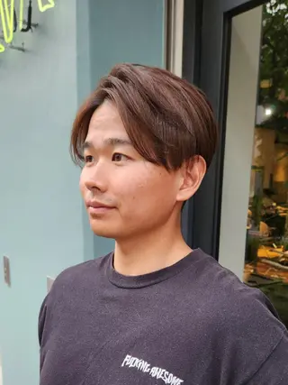 ショート カラー メンズ ハヤシ マユ ✂ 府中美容室のヘアスタイル