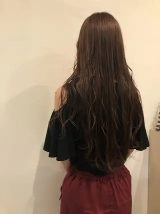 ロング カラー ヘアアレンジ メンズ キッズ ネイル マツエク・マツパ 透明感カラー🤎 ゆりのヘアスタイル