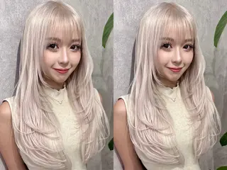 ロング ブリーチ/ハイトーン LOWRL【ロウル】のヘアスタイル