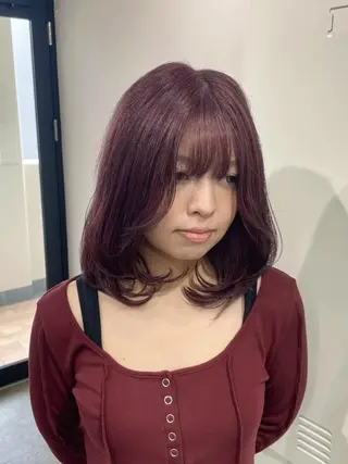 ミディアム カラー ✨【公式】 juhl.横浜✨のヘアスタイル