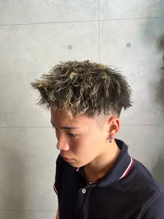 パーマ メンズ 角田 瀬名のヘアスタイル