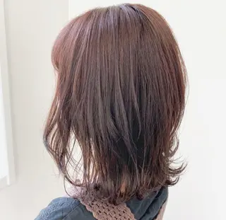 ミディアム カラー ケアブリーチ 黒瀬有汰のヘアスタイル
