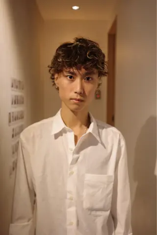 パーマ メンズ 🌀渋谷ボブパーマ 🌀河野瑠太のヘアスタイル