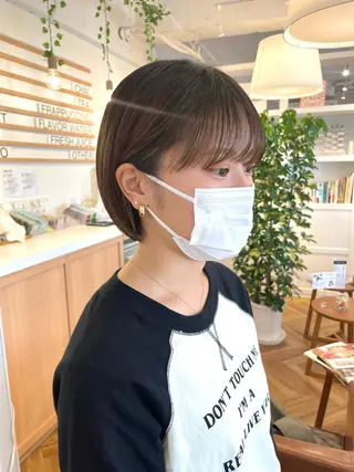 ショート カラー くがれいじ 梅田/ショート/ボブのヘアスタイル
