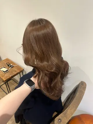ロング カラー ヘアアレンジ Himawari♡ 柔らかいカラーのヘアスタイル