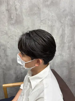 ショート パーマ メンズ 韓国メンズヘア/ 毛流れヘア　須田龍世のヘアスタイル