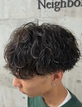 パーマ シャドウパーマ/立川 メンズ/コタロウのヘアスタイル