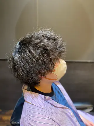 ミディアム メンズ 🌟夜から通える🌟 メンズ専門店長RENのヘアスタイル