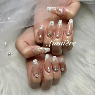 ネイル Lumière｜ ロング｜ワンホンのネイルデザイン