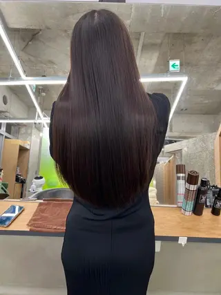 ミディアム カラー パーマ ヘアアレンジ 【全席個室サロン】 NUMBER 天王寺のヘアスタイル
