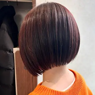 ショート まとまるボブ/縮毛矯 生🌿あおい✨のヘアスタイル