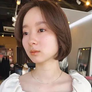 ショート カラー 🌱小顔ヘア/ボブ ミディアム/双葉🌱のヘアスタイル