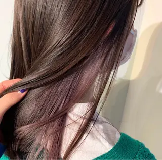 セミロング カラー レイヤー/ナチュラル 💐nao.のヘアスタイル