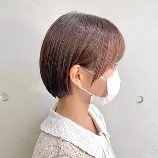 ショート カラー ショート/ボブ/ 透明感カラー/ほのかのヘアスタイル