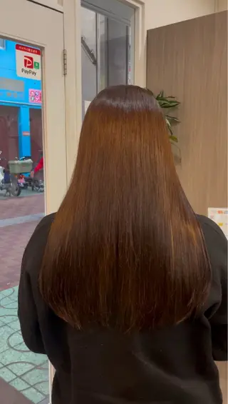 セミロング 艶髪🥣透明感カラー 🫧前田奈津実のヘアスタイル