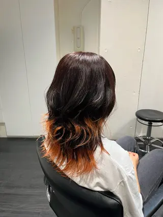 ミディアム 細田 碧のヘアスタイル