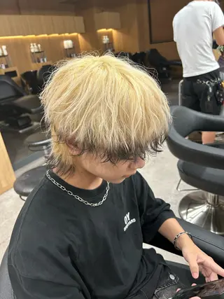 ショート 🔥フェザーパーマ 特化🔥勇斗のヘアスタイル