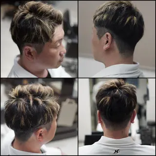 ショート カラー メンズ 中島 剛のヘアスタイル