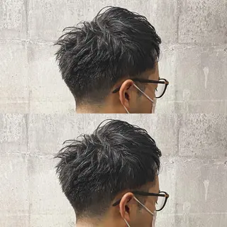 ショート カラー メンズ 高橋 宏輔のヘアスタイル