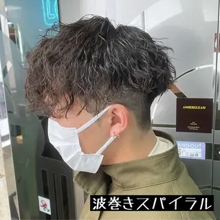 パーマ メンズ 渋谷/フェード/ 國分 翔のヘアスタイル