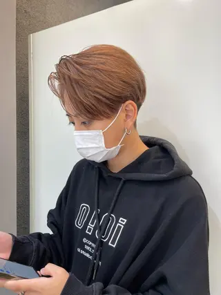 ショート カラー 早瀬裕之 パーマのヘアスタイル