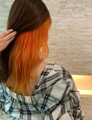 カラー ✄折橋 彩花🐶🍑のヘアスタイル